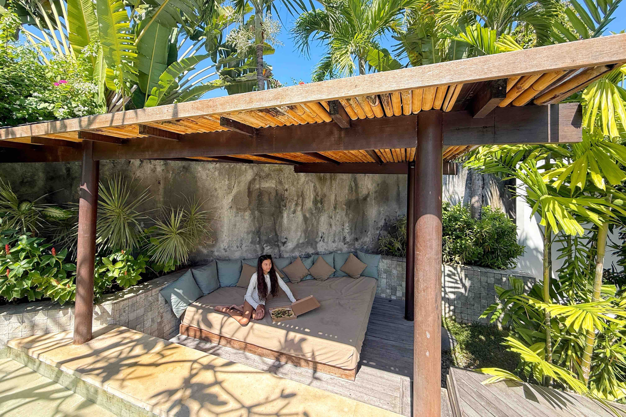 The Layar Seminyak Girl Sitting Outdoor